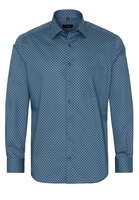 ETERNA LANGE MOUW OVERHEMD MODERN FIT TWILL GROEN/BLAUW PRINT