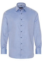 ETERNA LANGE MOUW OVERHEMD MODERN FIT TWILL JEANS BLAUW UNI