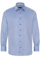 ETERNA LANGE MOUW OVERHEMD MODERN FIT TWILL JEANS BLAUW UNI