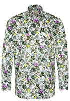 ETERNA LANGE MOUW OVERHEMD MODERN FIT TWILL KLEURRIJK PRINT