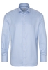 ETERNA LANGE MOUW OVERHEMD MODERN FIT TWILL LICHT BLAUW / WIT GERUIT