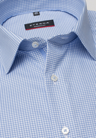ETERNA LANGE MOUW OVERHEMD MODERN FIT TWILL LICHT BLAUW / WIT GERUIT