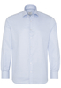 ETERNA LANGE MOUW OVERHEMD MODERN FIT TWILL LICHT BLAUW / WIT MET