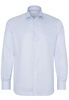 ETERNA LANGE MOUW OVERHEMD MODERN FIT TWILL LICHT BLAUW / WIT MET