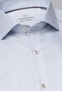 ETERNA LANGE MOUW OVERHEMD MODERN FIT TWILL LICHT BLAUW / WIT MET
