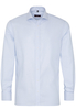ETERNA LANGE MOUW OVERHEMD MODERN FIT TWILL LICHTBLAUW MET RELIËF