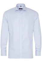 ETERNA LANGE MOUW OVERHEMD MODERN FIT TWILL LICHTBLAUW MET RELIËF