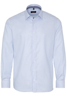 ETERNA LANGE MOUW OVERHEMD MODERN FIT TWILL LICHTBLAUW MET RELIËF