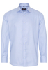 ETERNA LANGE MOUW OVERHEMD MODERN FIT TWILL LICHTBLAUW MET RELIËF