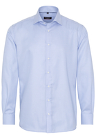ETERNA LANGE MOUW OVERHEMD MODERN FIT TWILL LICHTBLAUW MET RELIËF