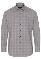 ETERNA LANGE MOUW OVERHEMD MODERN FIT TWILL MARINEBLAUW GERUIT