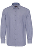 ETERNA LANGE MOUW OVERHEMD MODERN FIT TWILL MARINEBLAUW GESTREEPT