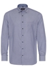 ETERNA LANGE MOUW OVERHEMD MODERN FIT TWILL MARINEBLAUW GESTREEPT