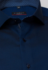 ETERNA LANGE MOUW OVERHEMD MODERN FIT TWILL MARINEBLAUW MET RELIËF