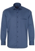 ETERNA LANGE MOUW OVERHEMD MODERN FIT TWILL MARINEBLAUW PRINT