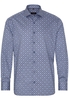 ETERNA LANGE MOUW OVERHEMD MODERN FIT TWILL MARINEBLAUW PRINT