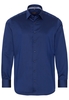 ETERNA LANGE MOUW OVERHEMD MODERN FIT TWILL MARINEBLAUW UNI