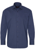 ETERNA LANGE MOUW OVERHEMD MODERN FIT TWILL NAVY / ROESTROOD PRINT