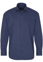 ETERNA LANGE MOUW OVERHEMD MODERN FIT TWILL NAVY / ROESTROOD PRINT