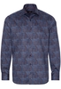 ETERNA LANGE MOUW OVERHEMD MODERN FIT TWILL NAVY / ROOD / BLAUW PRINT