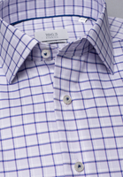 ETERNA LANGE MOUW OVERHEMD MODERN FIT TWILL PURPER GERUIT