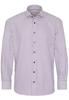 ETERNA LANGE MOUW OVERHEMD MODERN FIT TWILL PURPER GESTREEPT