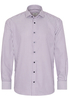 ETERNA LANGE MOUW OVERHEMD MODERN FIT TWILL PURPER GESTREEPT