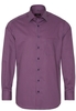 ETERNA LANGE MOUW OVERHEMD MODERN FIT TWILL ROOD / MARINE PRINT