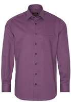 ETERNA LANGE MOUW OVERHEMD MODERN FIT TWILL ROOD / MARINE PRINT