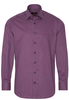 ETERNA LANGE MOUW OVERHEMD MODERN FIT TWILL ROOD / MARINE PRINT