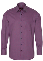ETERNA LANGE MOUW OVERHEMD MODERN FIT TWILL ROOD / MARINE PRINT