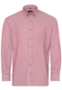 ETERNA LANGE MOUW OVERHEMD MODERN FIT TWILL ROOD GESTREEPT