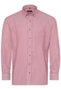 ETERNA LANGE MOUW OVERHEMD MODERN FIT TWILL ROOD GESTREEPT