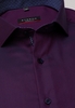 ETERNA LANGE MOUW OVERHEMD MODERN FIT TWILL ROOD/BLAUW MET RELIËF