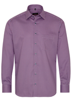 ETERNA LANGE MOUW OVERHEMD MODERN FIT TWILL ROOD/BLAUW PRINT
