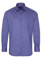 ETERNA LANGE MOUW OVERHEMD MODERN FIT TWILL ROZE/BLAUW PRINT
