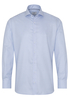 ETERNA LANGE MOUW OVERHEMD MODERN FIT TWILL TURKOOIS / LICHTBLAUW MET