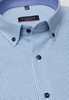 ETERNA LANGE MOUW OVERHEMD MODERN FIT TWILL TURKOOIS GERUIT