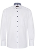 ETERNA LANGE MOUW OVERHEMD MODERN FIT TWILL WIT MET RELIËF
