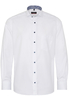 ETERNA LANGE MOUW OVERHEMD MODERN FIT TWILL WIT MET RELIËF