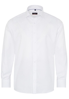 ETERNA LANGE MOUW OVERHEMD MODERN FIT TWILL WIT MET RELIËF