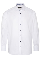 ETERNA LANGE MOUW OVERHEMD MODERN FIT TWILL WIT UNI