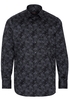 ETERNA LANGE MOUW OVERHEMD MODERN FIT TWILL ZWART/GRIJS PRINT