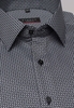 ETERNA LANGE MOUW OVERHEMD MODERN FIT TWILL ZWART/GRIJS PRINT