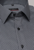 ETERNA LANGE MOUW OVERHEMD MODERN FIT TWILL ZWART/GRIJS PRINT