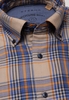 ETERNA LANGE MOUW OVERHEMD MODERN FIT UPCYCLING SHIRT DUBBEL GEWEVEN