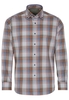 ETERNA LANGE MOUW OVERHEMD MODERN FIT UPCYCLING SHIRT DUBBEL GEWEVEN