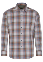 ETERNA LANGE MOUW OVERHEMD MODERN FIT UPCYCLING SHIRT DUBBEL GEWEVEN