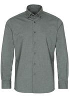 ETERNA LANGE MOUW OVERHEMD MODERN FIT UPCYCLING SHIRT OXFORD BENZINE