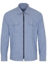 ETERNA LANGE MOUW OVERHEMD MODERN FIT UPCYCLING SHIRT OXFORD JEANS